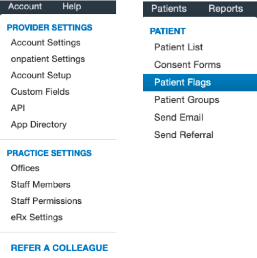 Account_Menu_Patient_Flags_Side_by_Side.png