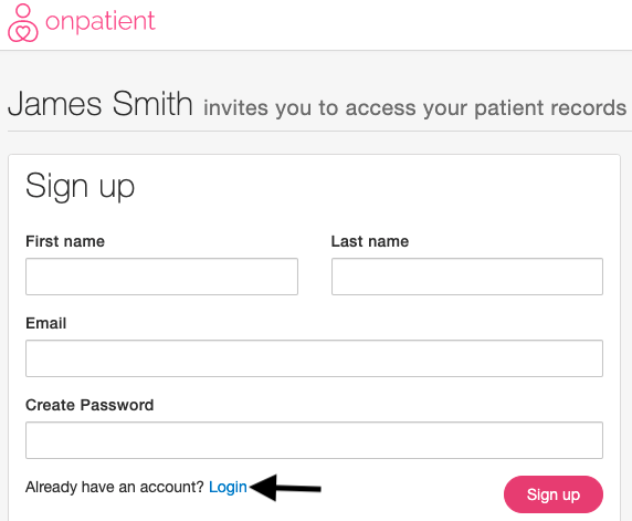 OnPatient_invite_Already_Have_Account_Log_in.png